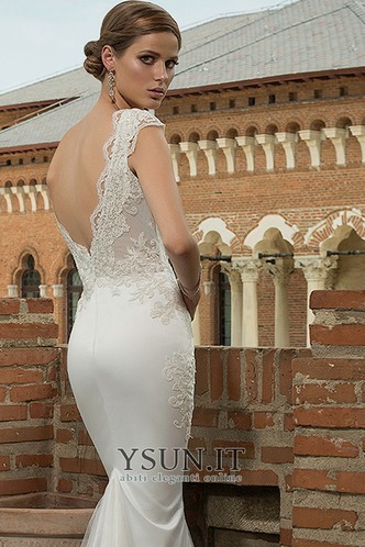 Abito sposa Pizzo francese Romantici sirena Naturale Cappellini Spiaggia - Pagina 3