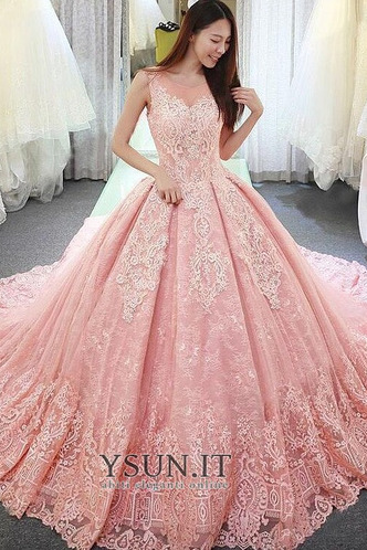 Abito da sposa Cattedrale di treno Tulle Naturale Tipo standard a linea - Pagina 1