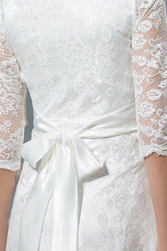 Abito da sposa Pizzo Tondo al ginocchio Eleganti Quanto alta vita/cintola - Pagina 6