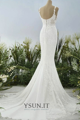 Abito da sposa Eleganti Applique Primavera Pizzo Lungo Naturale - Pagina 2