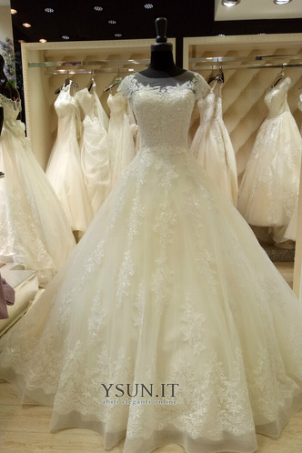 Abito da sposa Principessa Tipo standard Lungo Maniche Corte Allacciato - Pagina 1