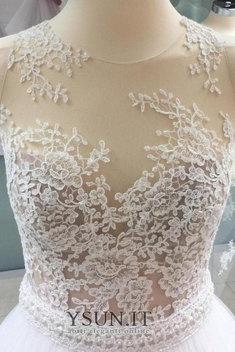 Abito da sposa Premere il tasto Naturale Vedere Pizzo Autunno Triangolo Invertito - Pagina 4