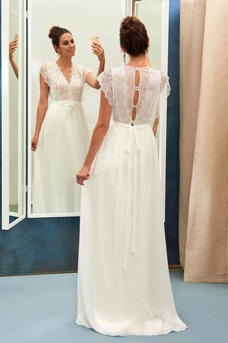 Abito da sposa Buco della serratura Senza Maniche Pizzo Overlay Tipo standard - Pagina 8