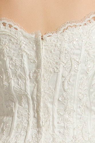 Abito da sposa Eleganti Pizzo a linea Lace Coperta All Aperto Mezze Maniche - Pagina 5