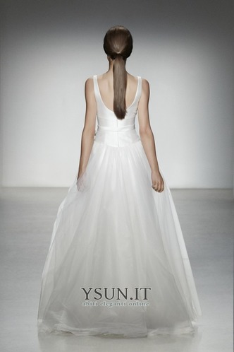 Abito da sposa Semplici T luce A-Line Mezza Coperta Super Satin Lungo - Pagina 2