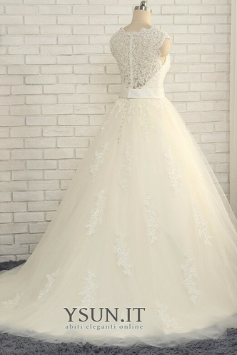 Abito da sposa Pizzo Eleganti Naturale Gonna lunga Lace Coperta Clessidra - Pagina 4