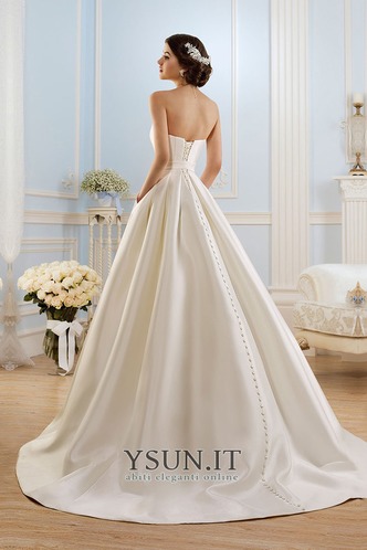 Abito da sposa Fiocco Bendaggio Maniche Lunghe Lungo Super Satin tradizionali - Pagina 5