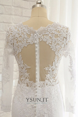 Abito da sposa Pizzo Pizzo Overlay Quanto Breve treno sirena completo - Pagina 6