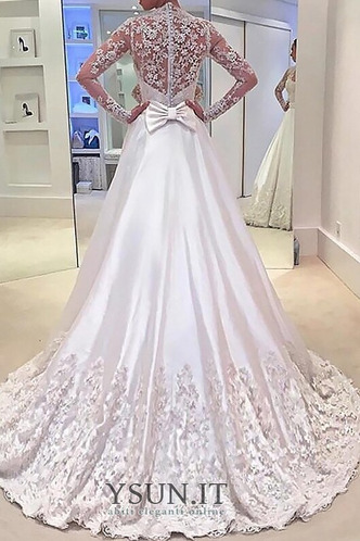 Abito da sposa indietro trasparente Triangolo Invertito Applique Spiaggia - Pagina 2