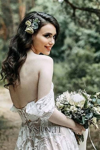 Abito da sposa Pizzo Maniche Corte Naturale Non Specificato Spiaggia - Pagina 4