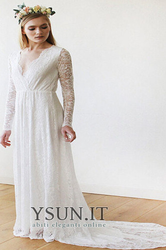 Abito da sposa Alta Coperta alta vita/cintola in pizzo Primavera Treno di spazzata - Pagina 3
