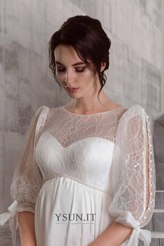 Abito da sposa Premaman Primavera Petit Bateau Treno di spazzata Chiffon - Pagina 5