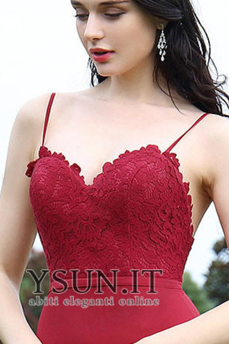 Abito da sera Pizzo Spaghetti spalline Sirena Ricami Lace Coperta - Pagina 3