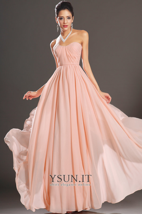 Abito outlet chiffon rosa