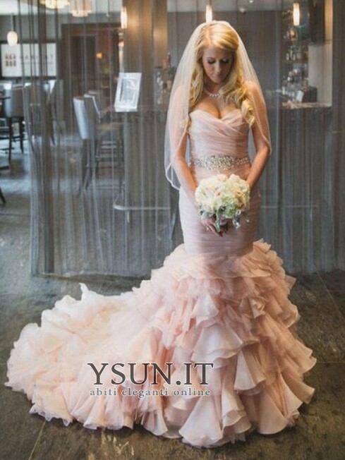 Vestito da sales sposa in tulle