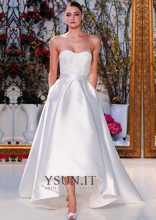 Abito da sales sposa in raso