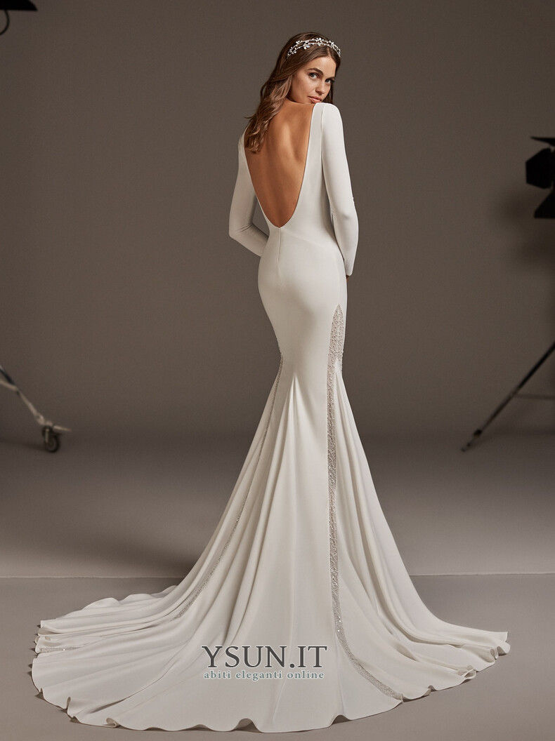 Abito da sales sposa scollato dietro