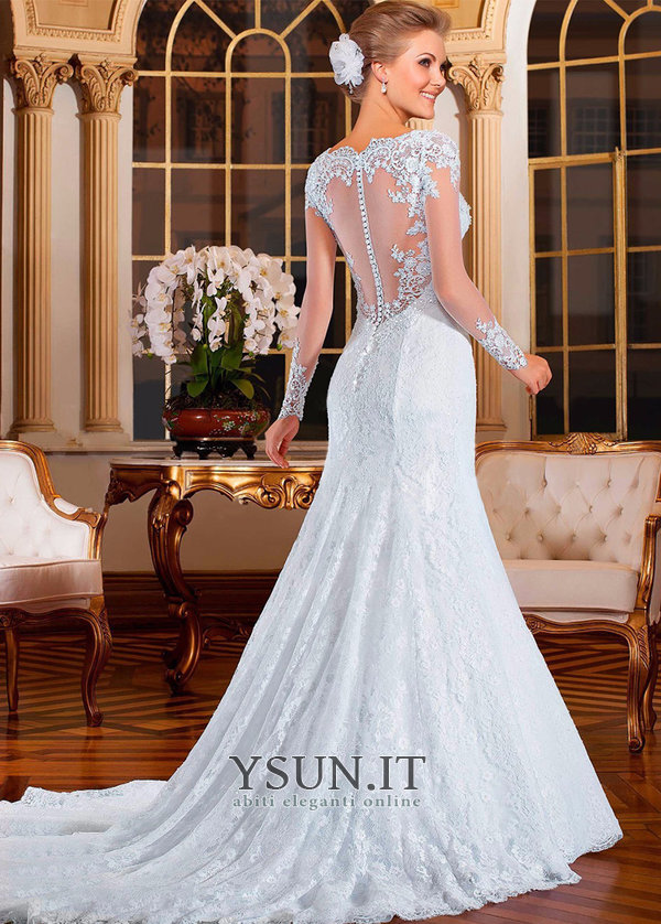 Abito da sposa con bottoni dietro deals